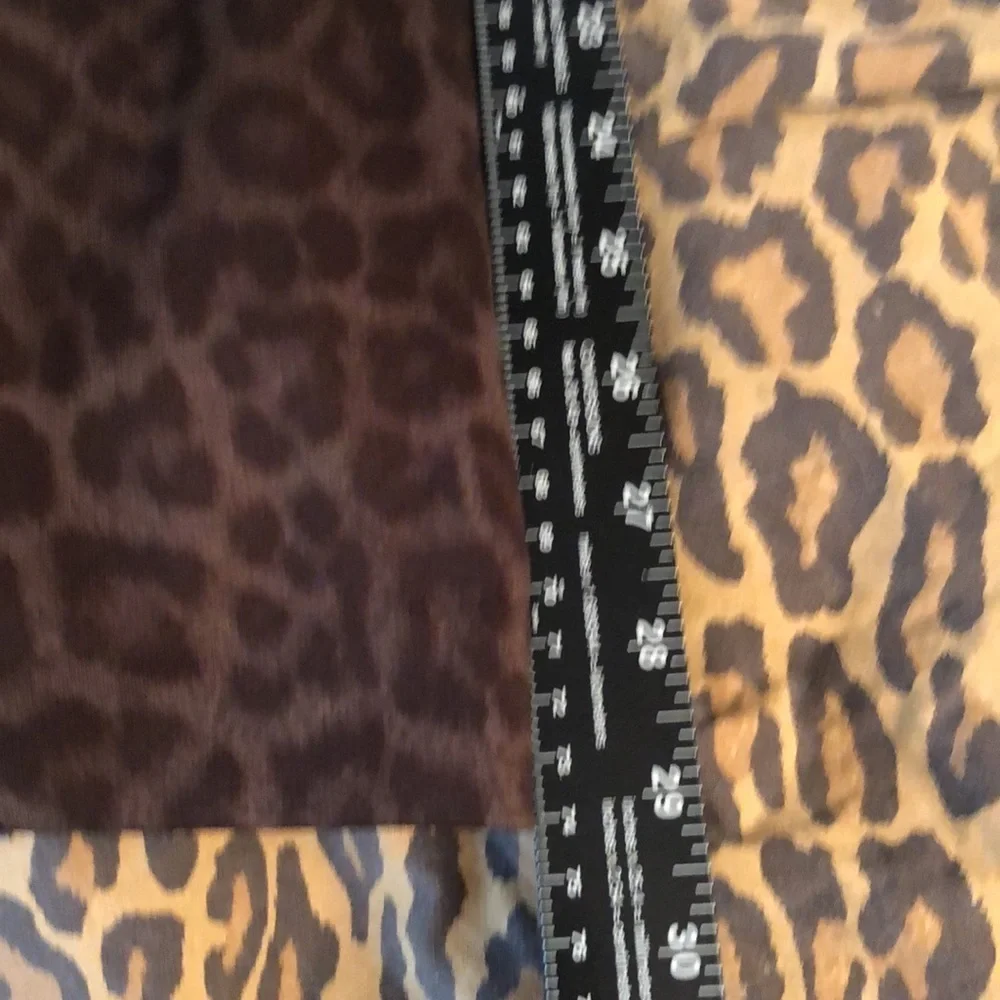 Micheal Kors  size  14  brown leopard print sleeveless Midi dress back zip